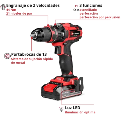 Einhell TE-CD 18/44 Li-i: imagen 2 del fabricante
