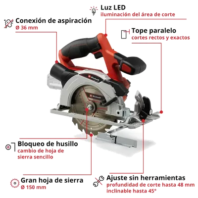 Einhell TE-CS 18/150 Li: imagen 2 del fabricante