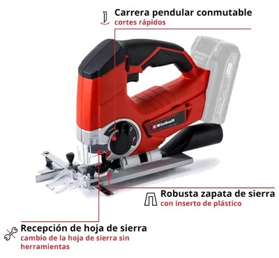 Einhell TE-JS 18/80 Li: imagen 2 del fabricante