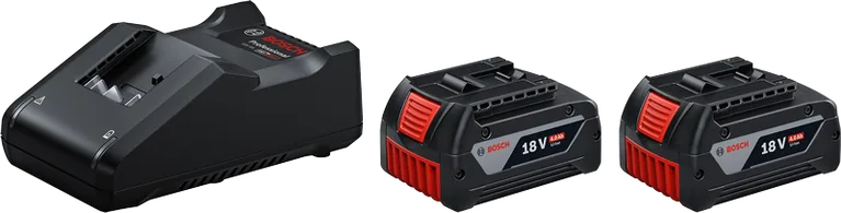 Batería + cargador Bosch Professional set 2 × GBA 4,0 Ah + GAL 18V-40